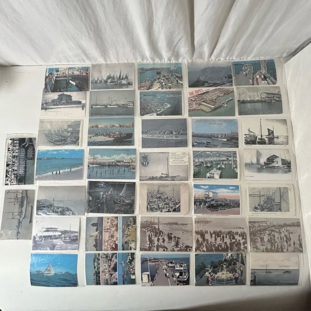 Lot of 37 Vintage Postcards Twin Brothers Production ATLANTIC CITY New Jersey NJ